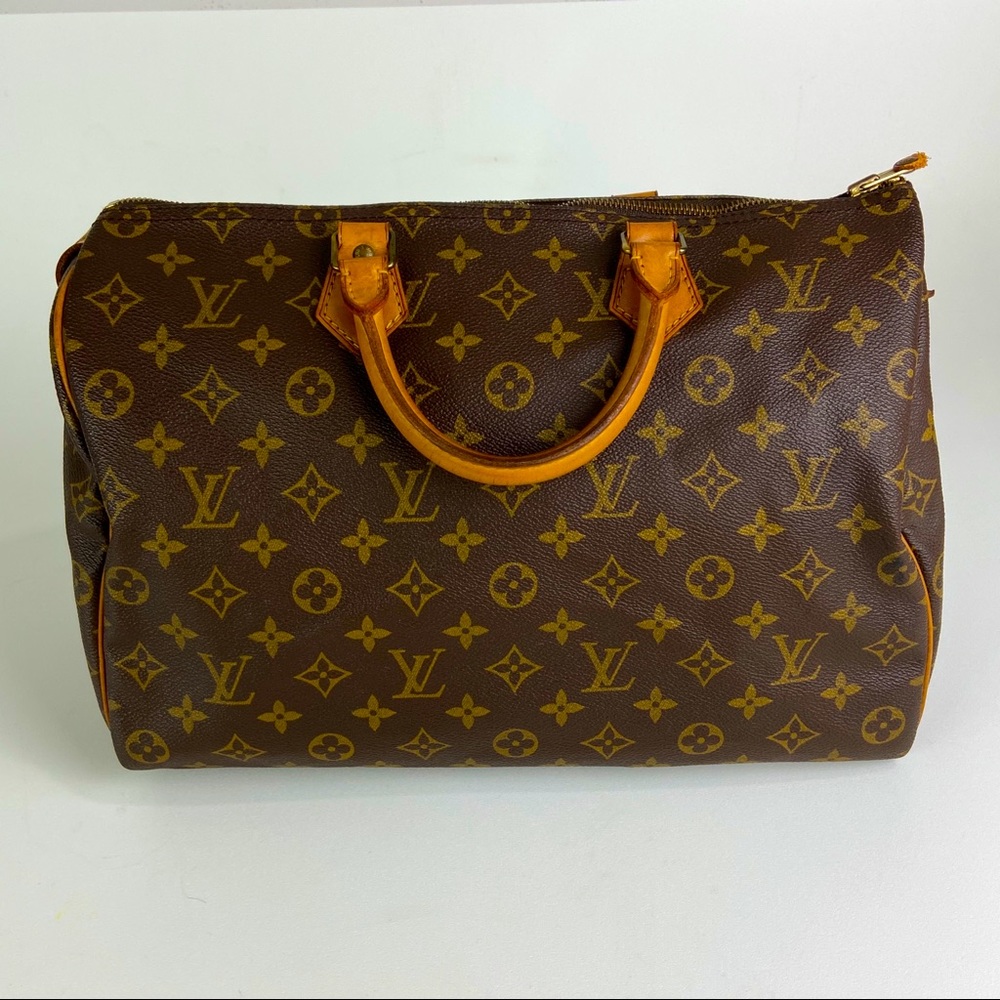LOUIS VUITTON Speedy 35 Hand Bag Monogram Canvas
